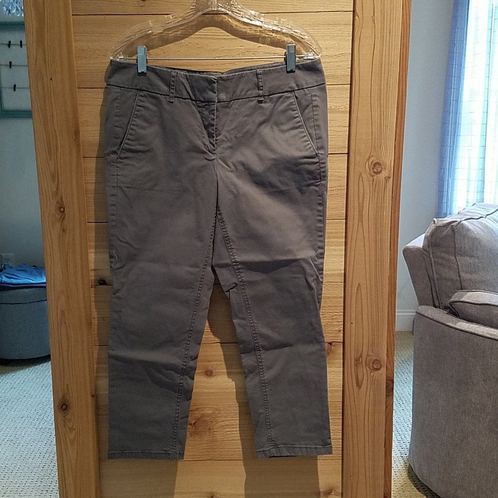 Loft cotton khaki pants